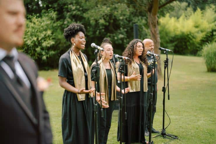 Gospel Fusion anime une cérémonie de mariage